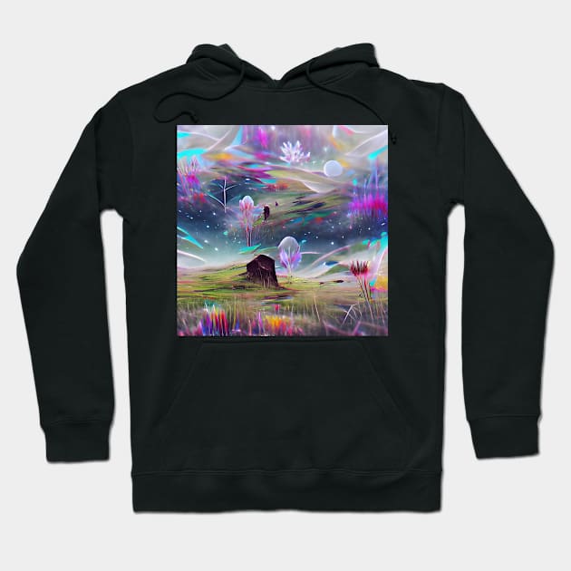 Fantasy meadow Hoodie by GlowstickDesign